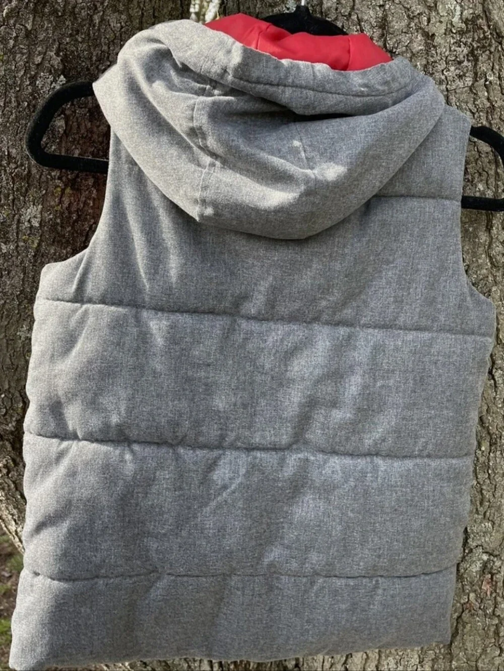 Old Navy Puffer Vest Boys Medium Gray Size M Full Zip Sleeveless